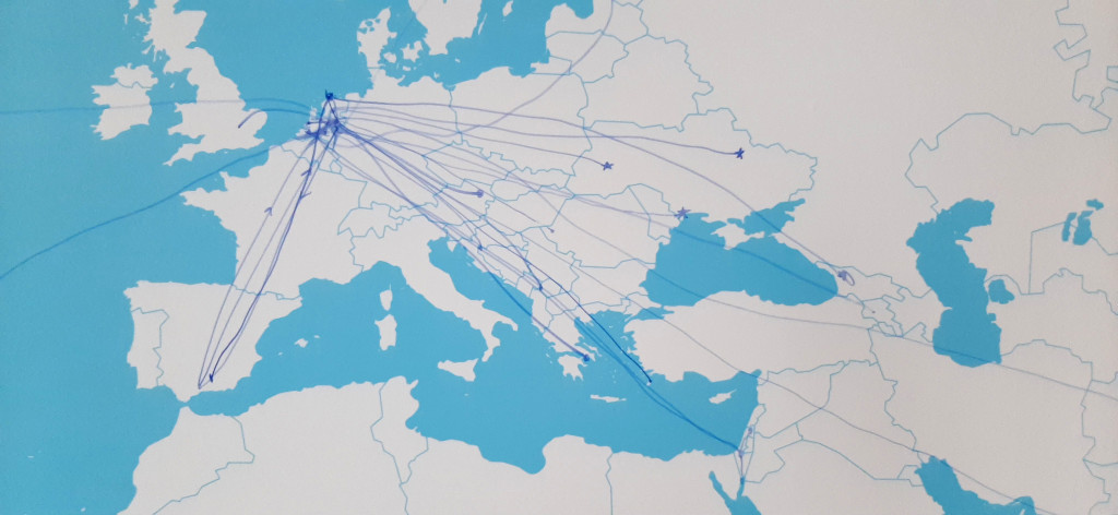 Wereldkaart bij Waor bu'j van? © foto Wilma_Lankhorst.