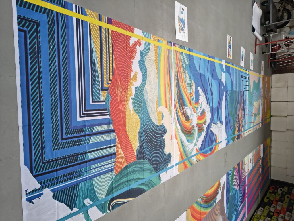 Textielproject Inventing the future - WAT ER verTELT Textielfestival 2026 © foto Nel van der Meulen