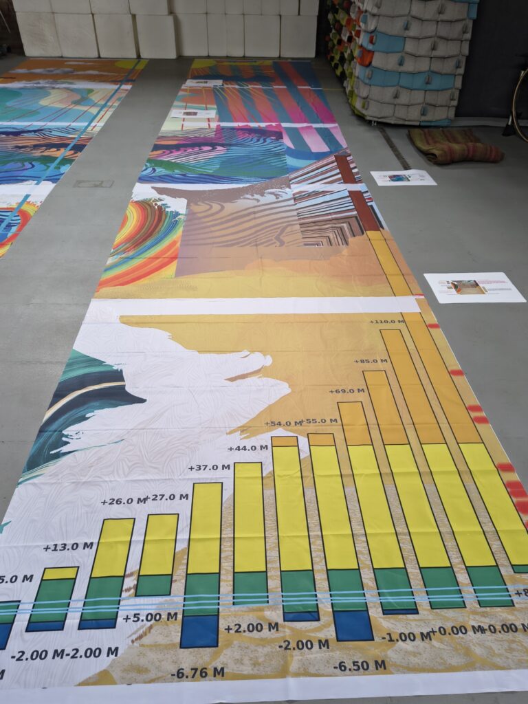 Textielproject Inventing the future - WAT ER verTELT Textielfestival 2026 © foto Nel van der Meulen